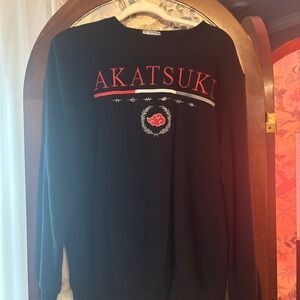 Ripple Junction Black and Red Akatsuki Crewneck Sweater